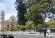 Continúan las remodelaciones en la Plaza 9 de Julio