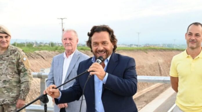 Sáenz inauguró la circunvalación noroeste con un fuerte discurso a Milei