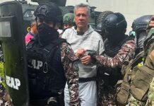 El exvicepresidente de Ecuador empezó una huelga de hambre