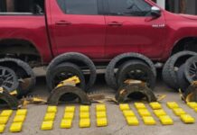 Trasladaban la droga en las ruedas de una camioneta de alta gama