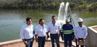 Sáenz finalizó la obra civil del alteo en dique El Limón