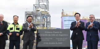 Sáenz inauguró en Salta la primera planta comercial de producción de hidróxido de litio del país