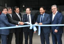 Sáenz junto a gobernadores vecinos inauguraron una planta de litio en el parque industrial de Salta