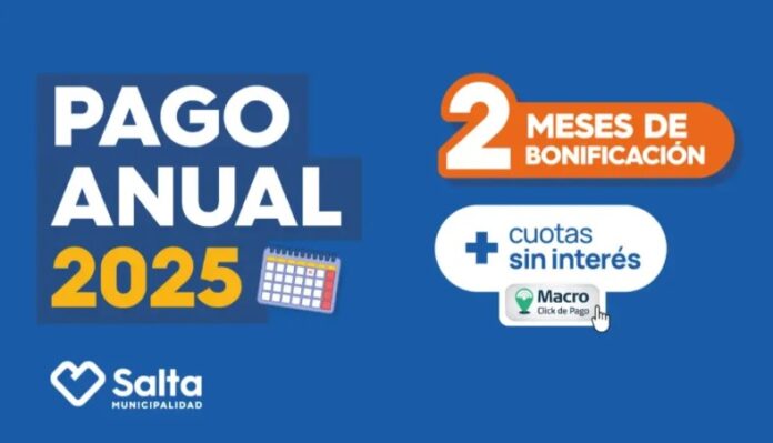 pago anual mucipalidad