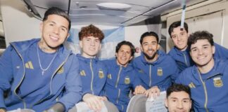 La Selección argentina llegó a EEUU
