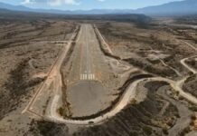 Finalizó la construcción de un cerco perimetral en el aeródromo de Cachi