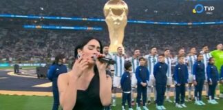 Piden que Lali vuelva a cantar el himno en la final