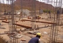 En La Poma avanza la construcción de un edificio educativo