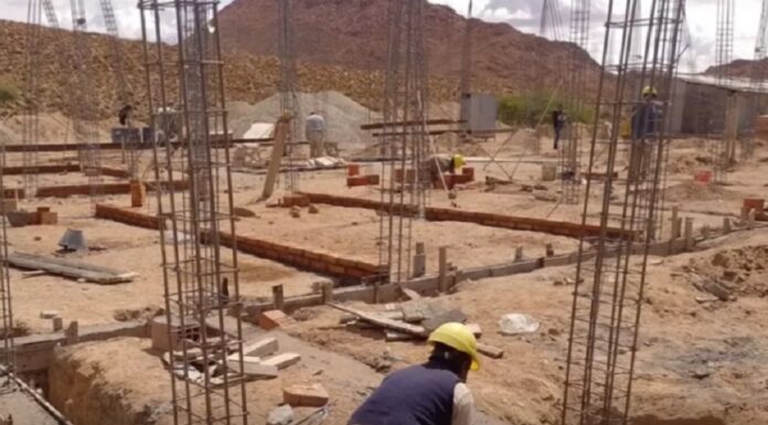 En La Poma avanza la construcción de un edificio educativo