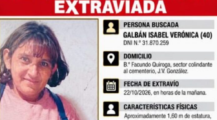 J.V. González: 2 detenidos tras la desaparición de una mujer de 40 años